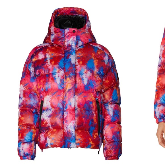 Bogner Fire + Ice ski puffer coat Ranja Jacket Pink Tie Dye - Picture 7 of 9